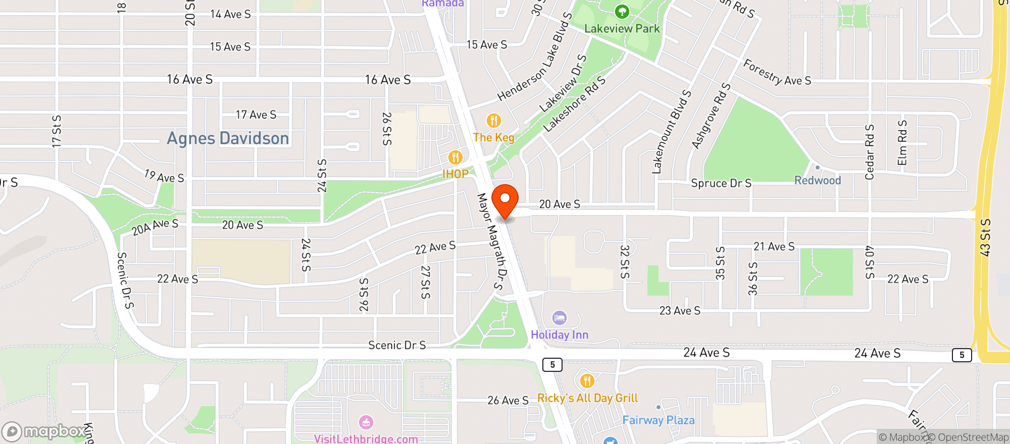 Map showing Oliver Health Food
