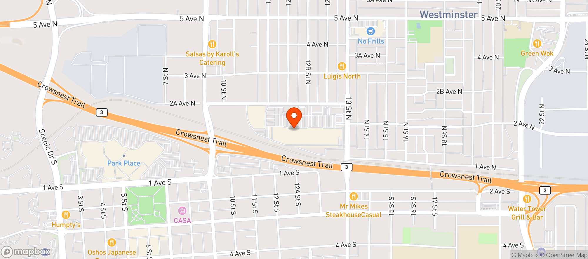 Map showing Save-On-Foods