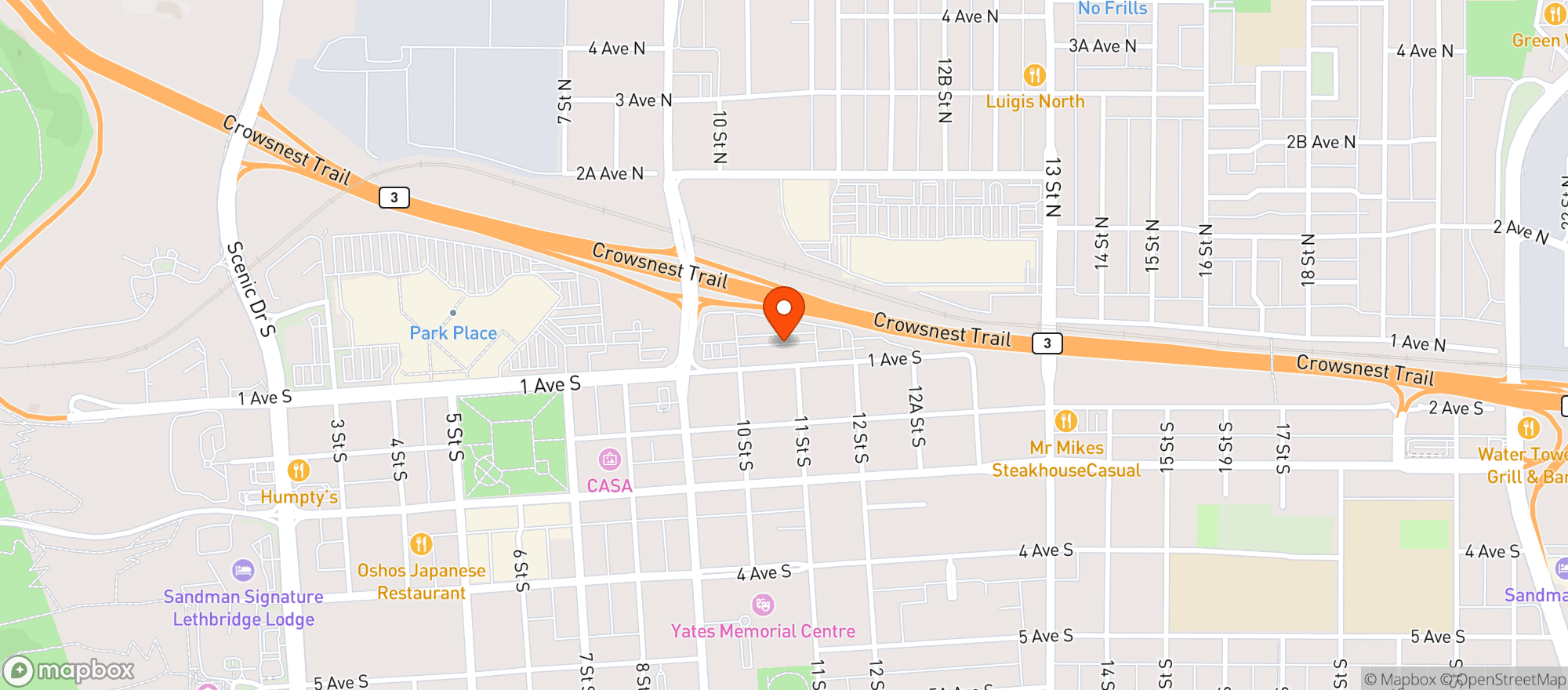 Map showing London Drugs