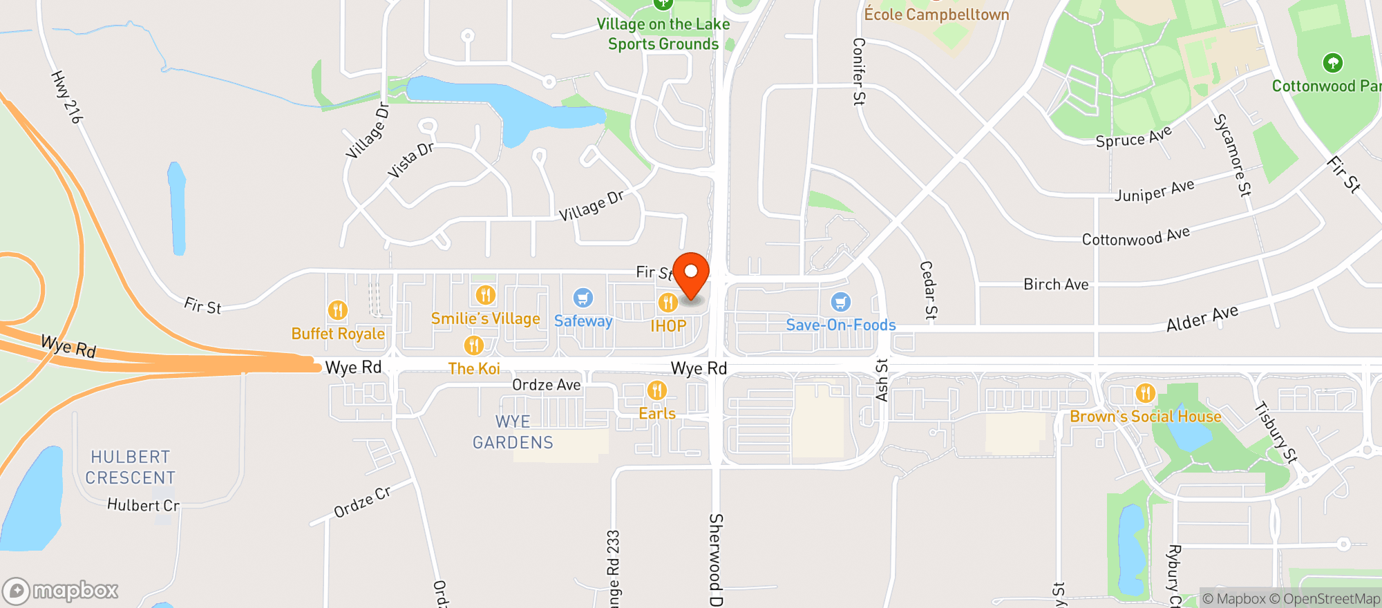 Map showing London Drugs