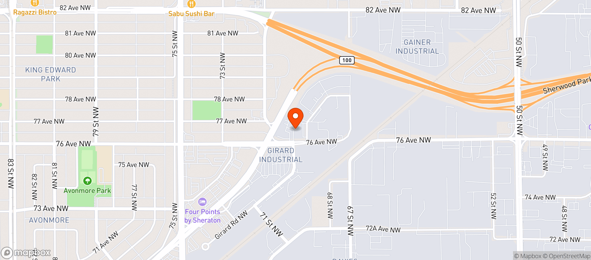 Map showing Argyll Liquor Link
