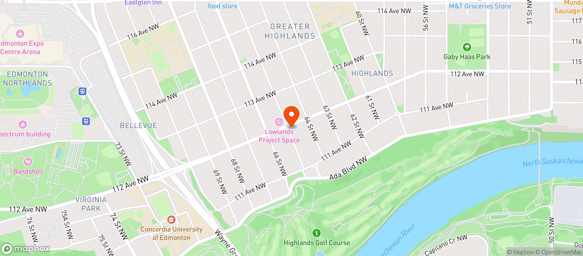 Map showing Highlands Liquor
