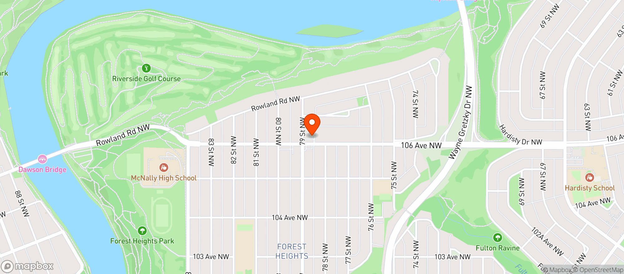Map showing Ace Liquor Discounter At Forest Heights
