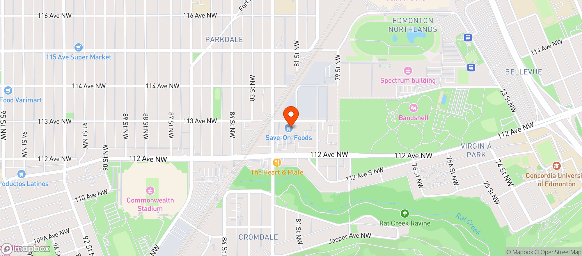 Map showing Save-on-foods