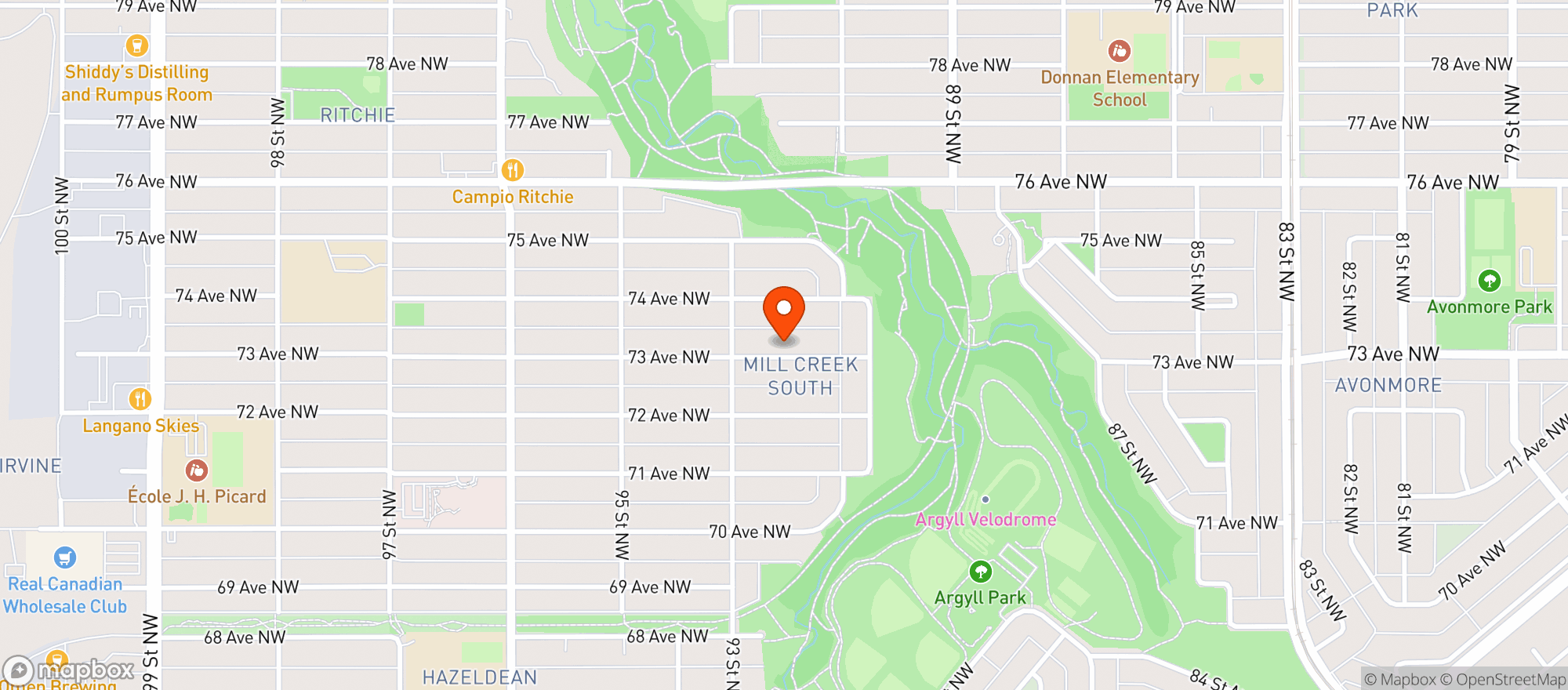 Map showing Temperance Spirits Inc