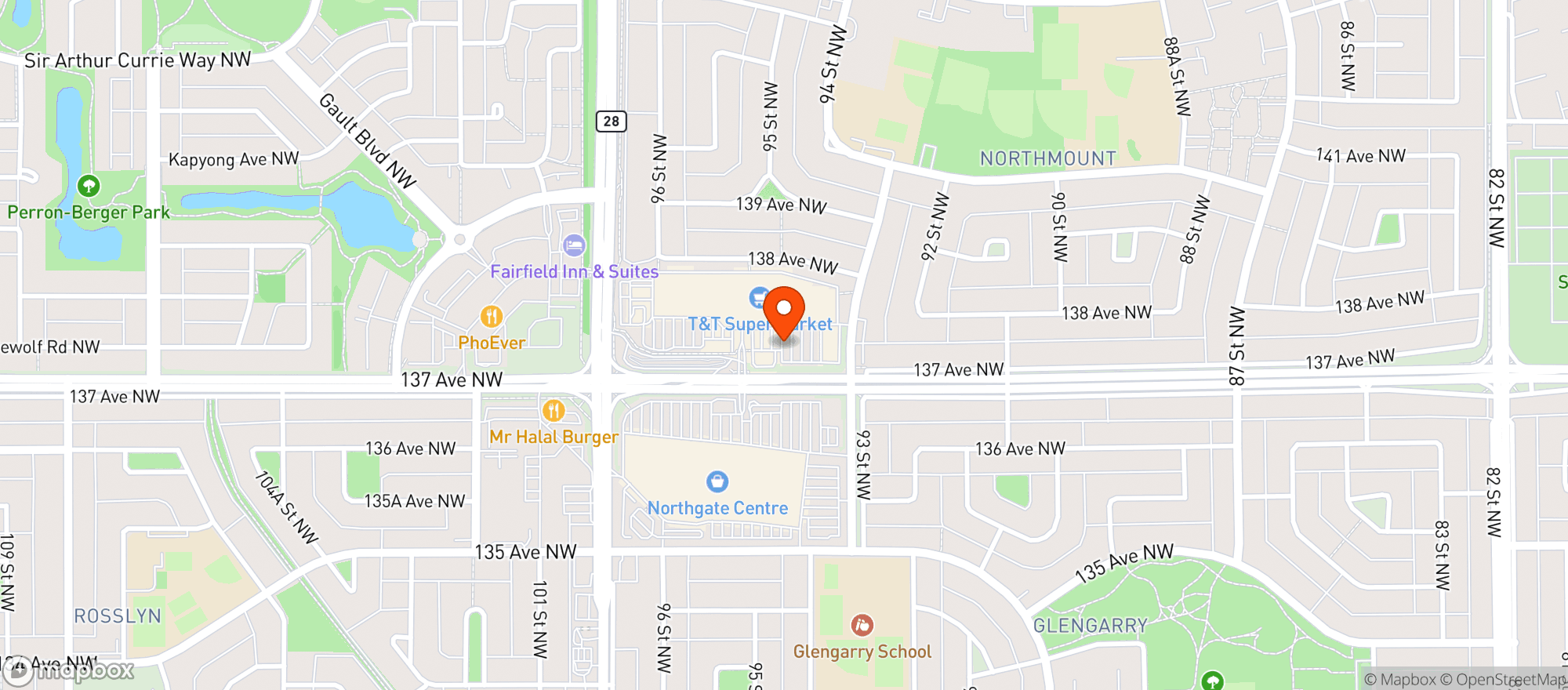 Map showing London Drugs
