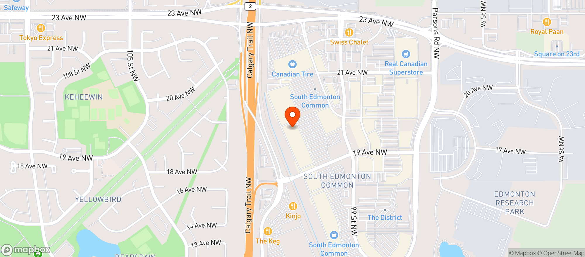 Map showing Staples