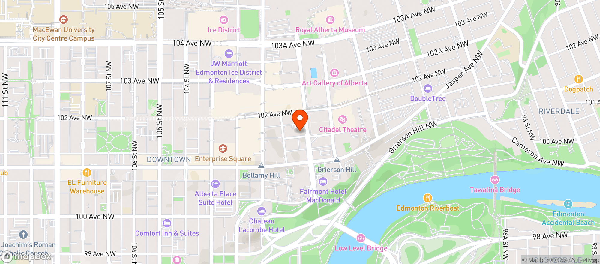 Map showing Sherlock Holmes Pub