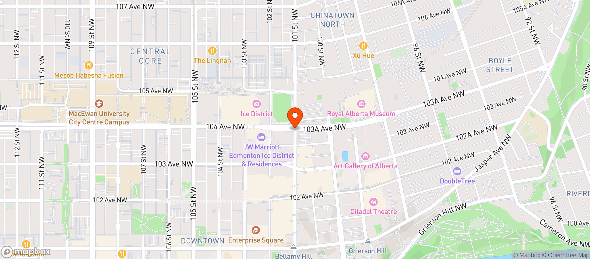 Map showing Liquor Depot At Callingwood