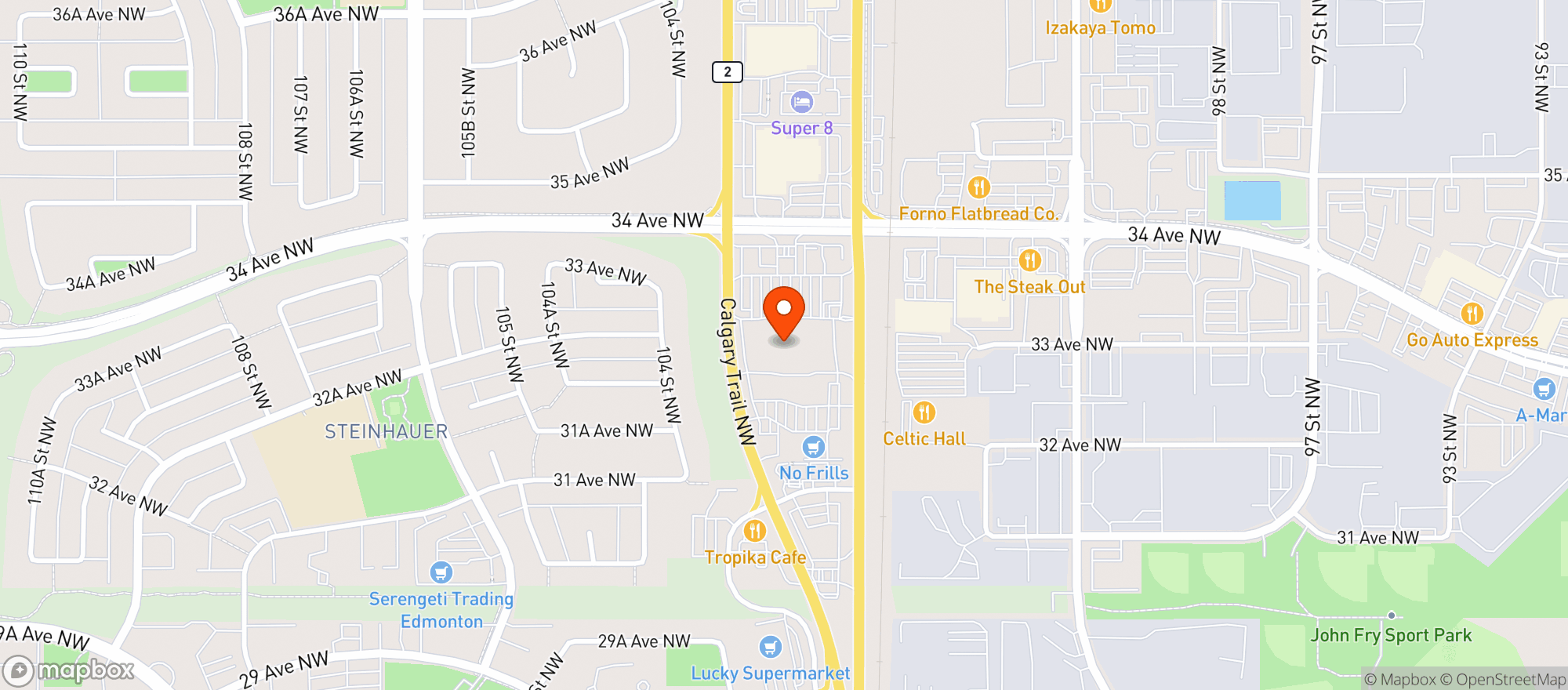 Map showing Save-On-Foods