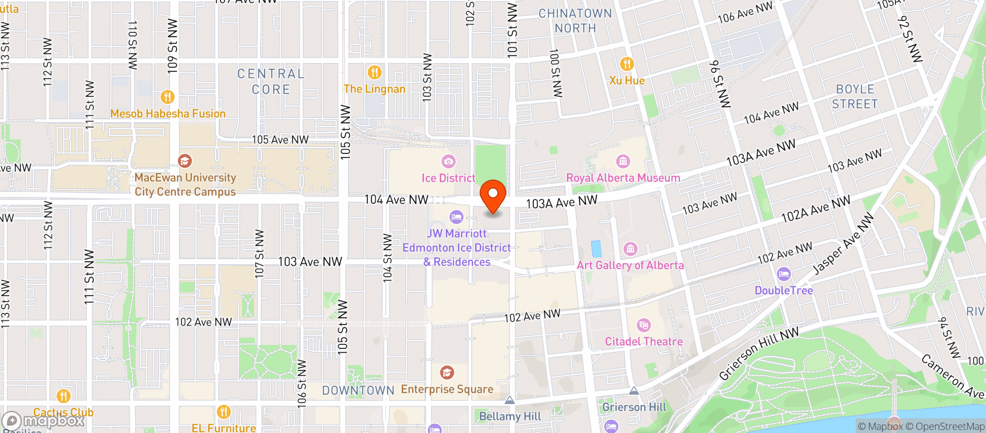 Map showing Spud.ca
