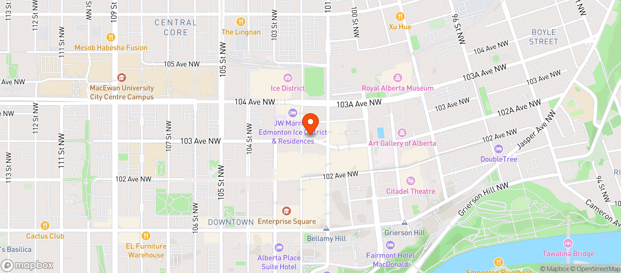 Map showing Stantec