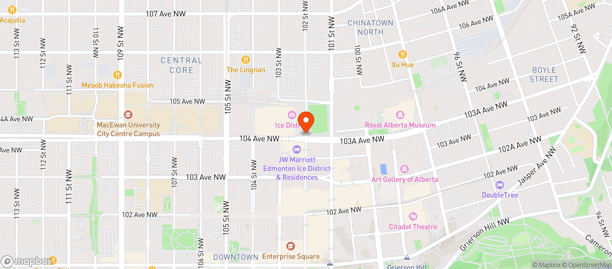 Map showing Match Eatery & Public House