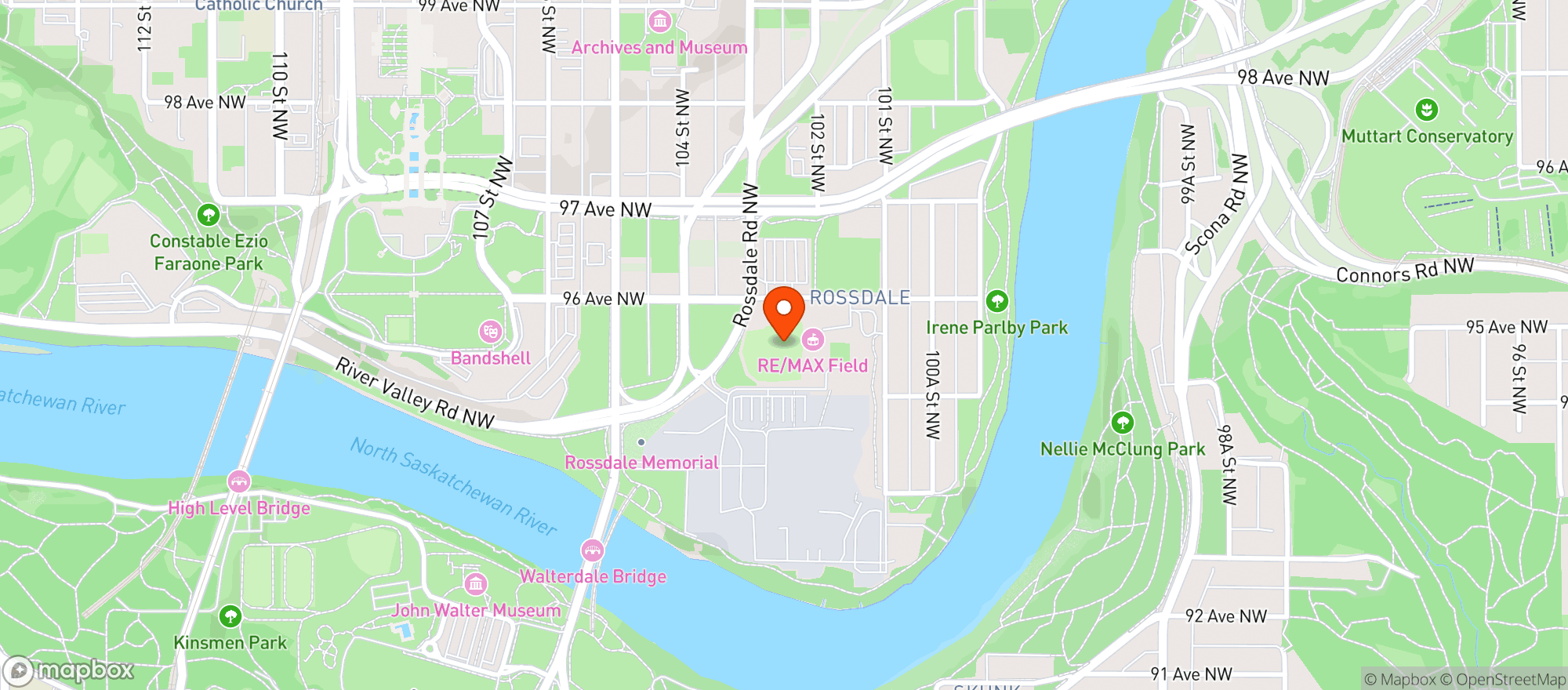 Map showing RE/MAX Field