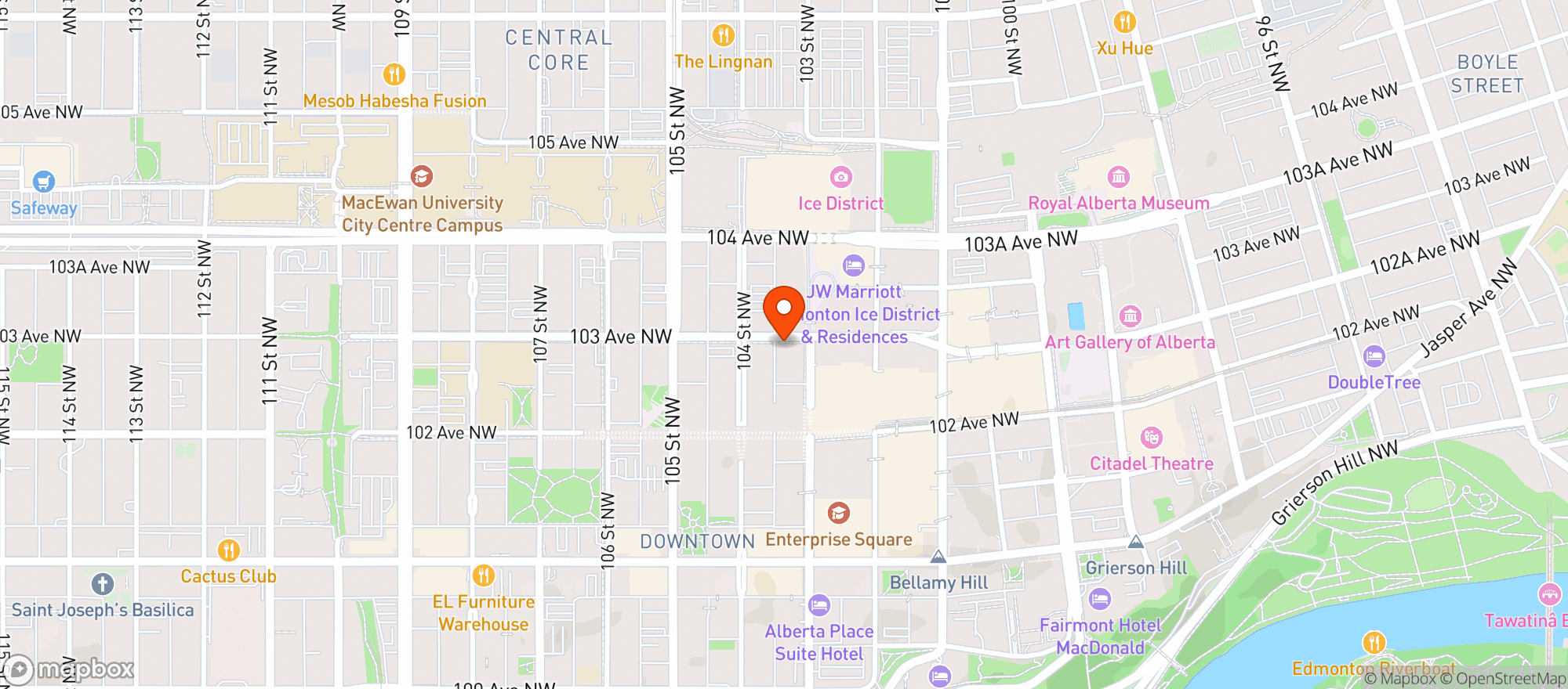 Map showing Arena Liquor