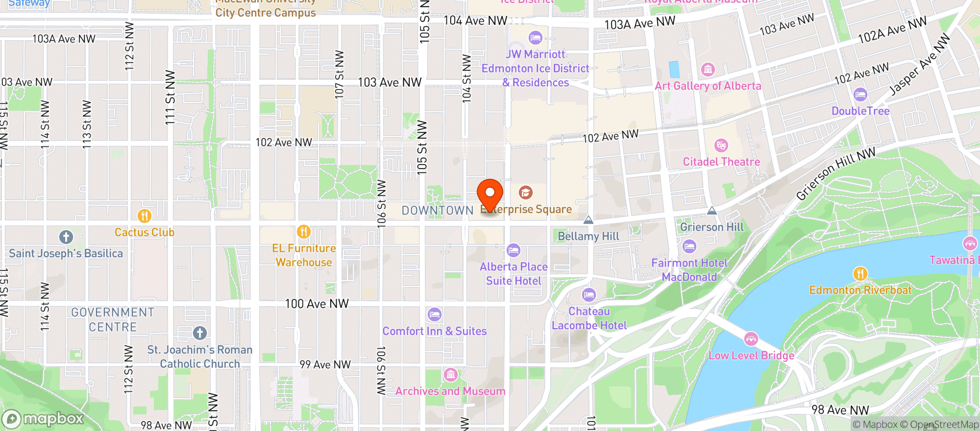 Map showing Dorinku Osaka Street Food