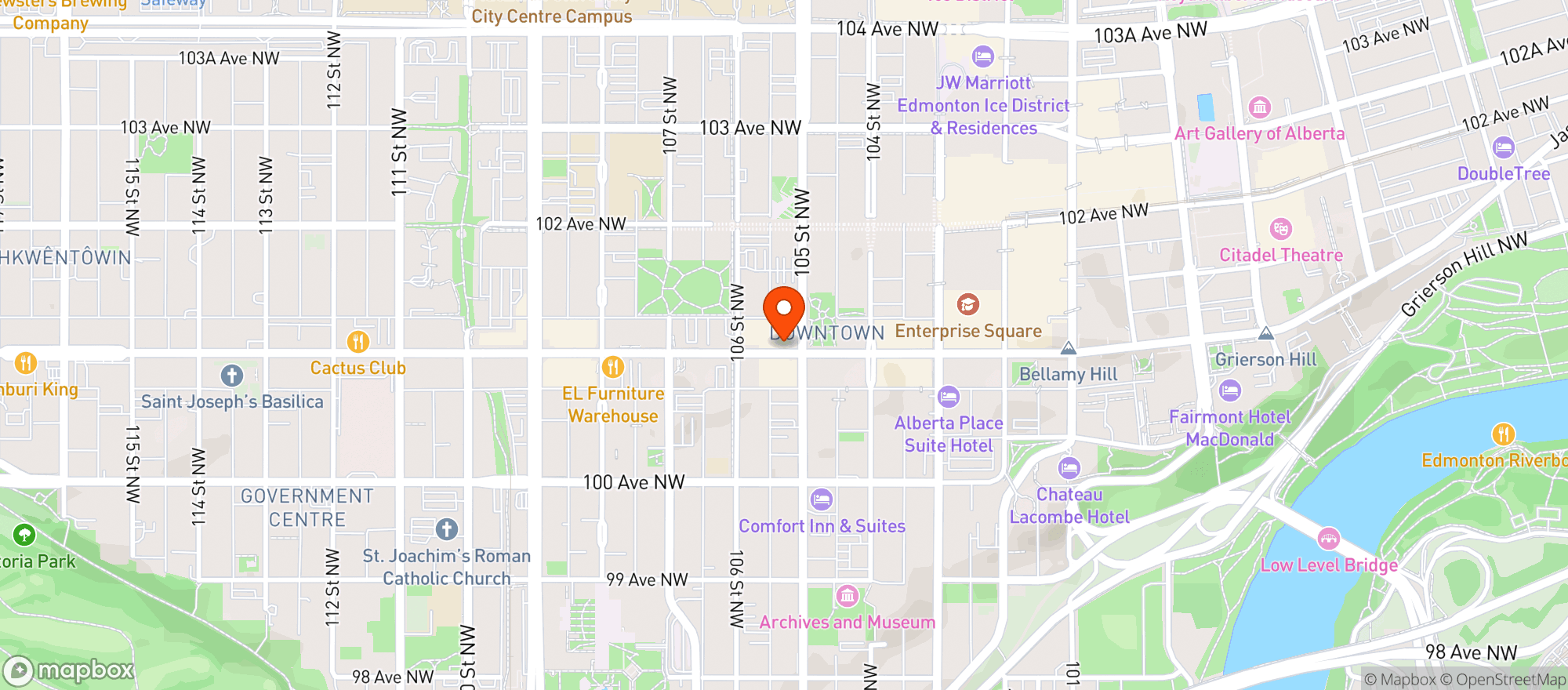 Map showing Rocky Mountain Icehouse