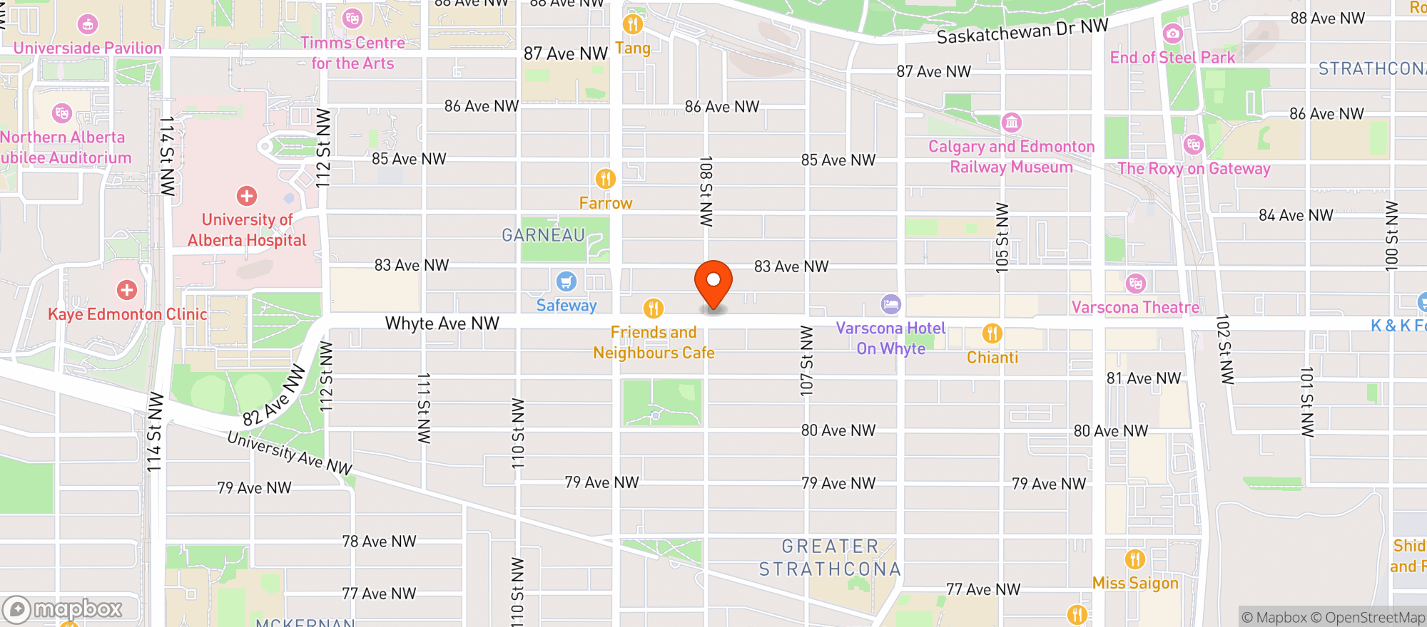 Map showing Tops Liquor Store