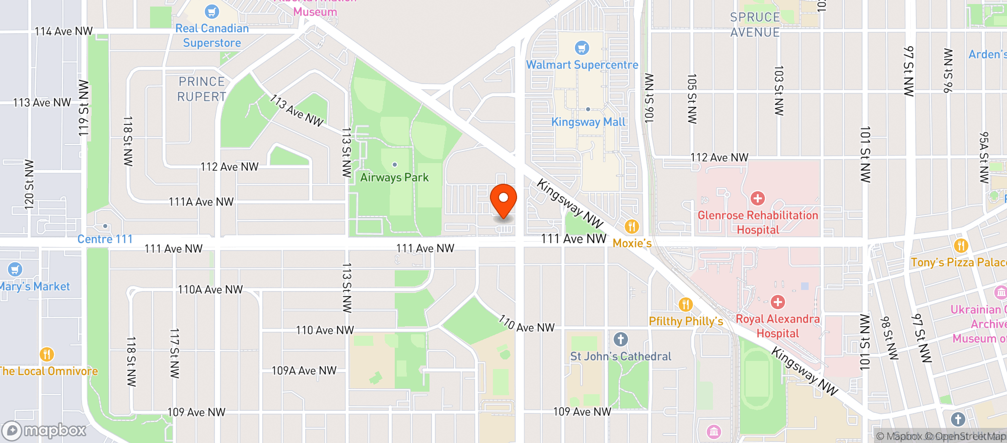 Map showing 7-eleven