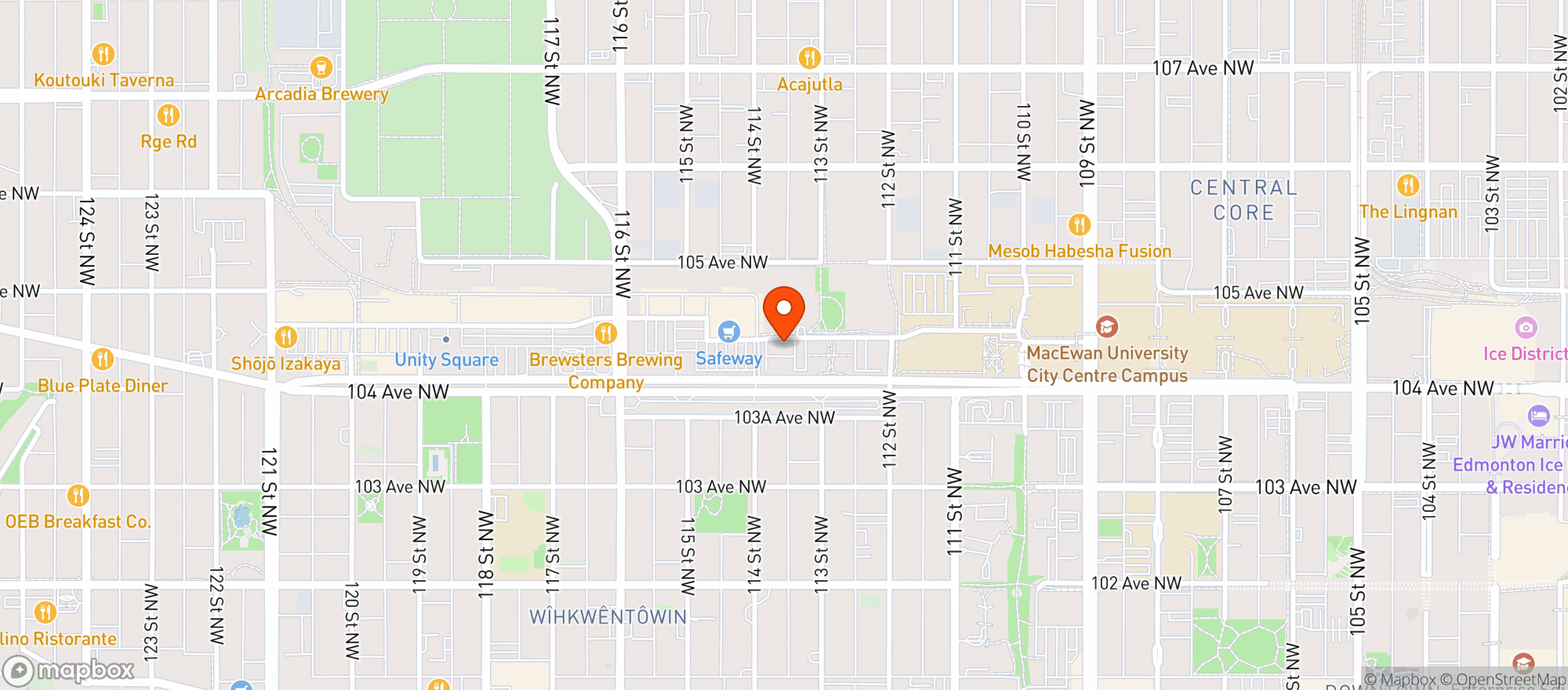 Map showing Ace Liquor Discounter At Oliver Village