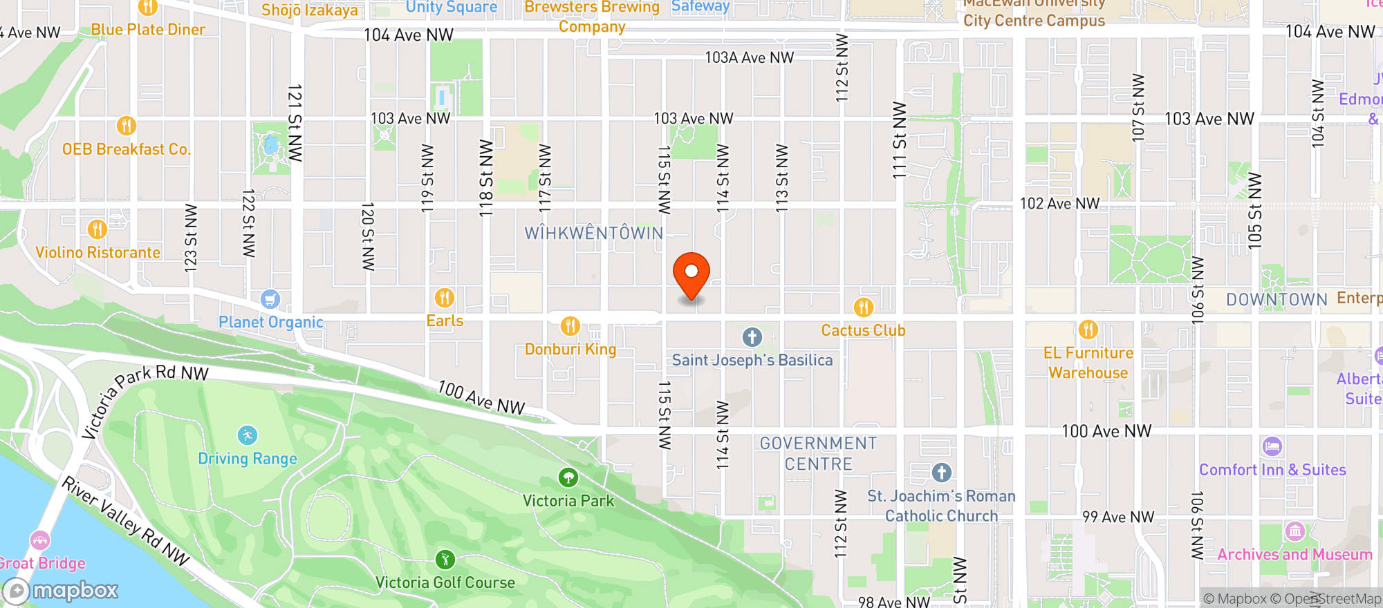 Map showing Soho