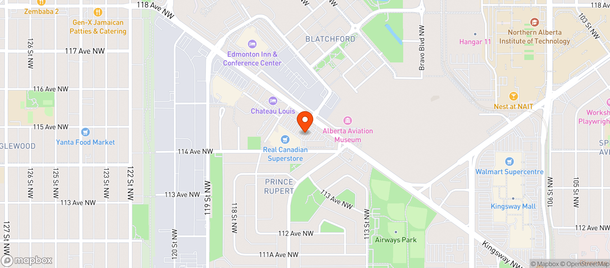 Map showing Chateau Louis Liquor Store