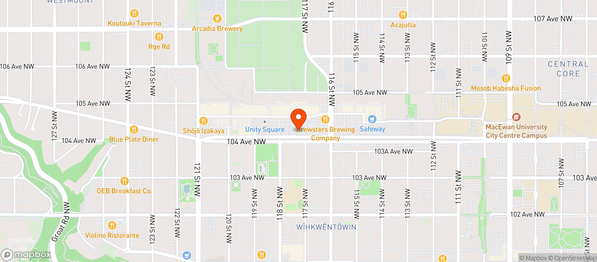 Map showing Beer Revolution Craft Beer And Pizza Bar
