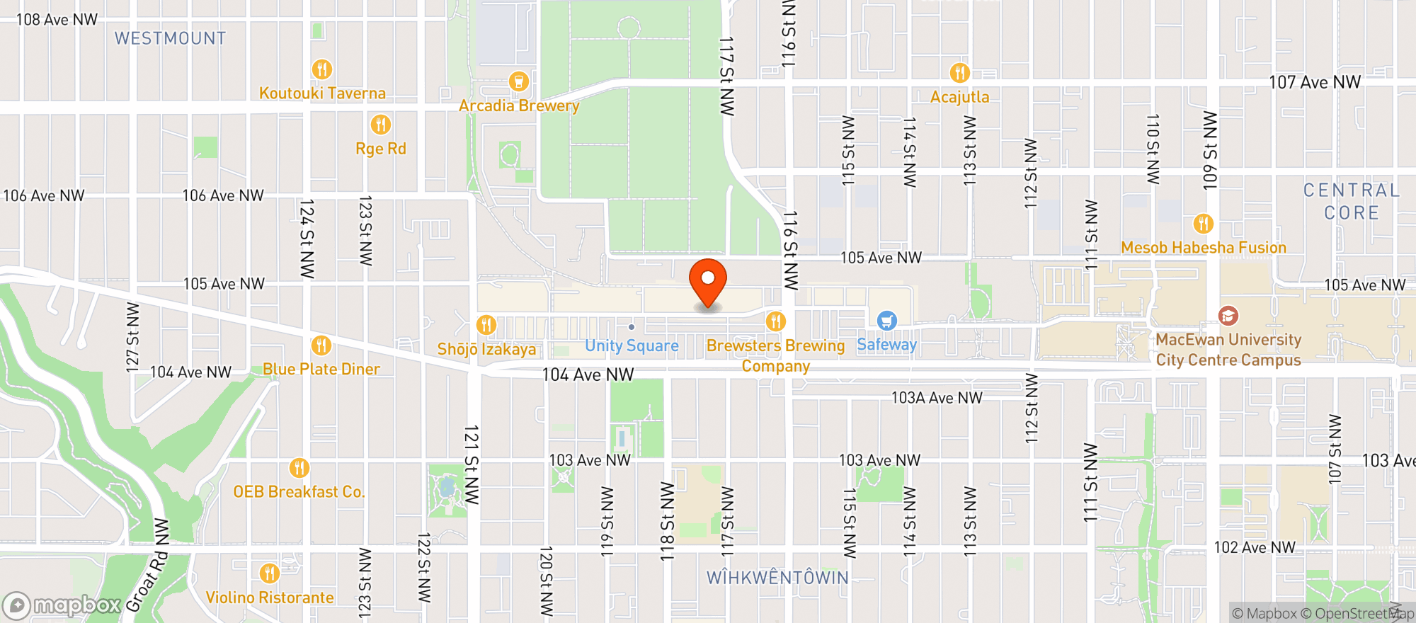 Map showing London Drugs