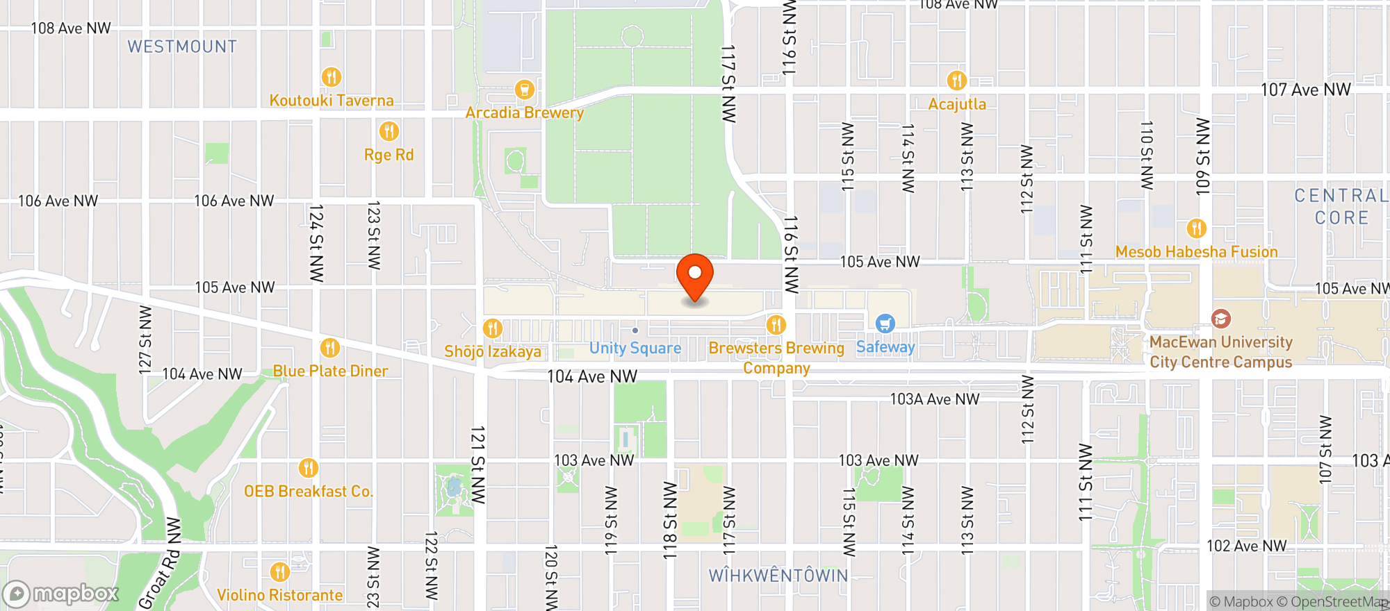 Map showing Ace Liquor Discounter At Oliver Square