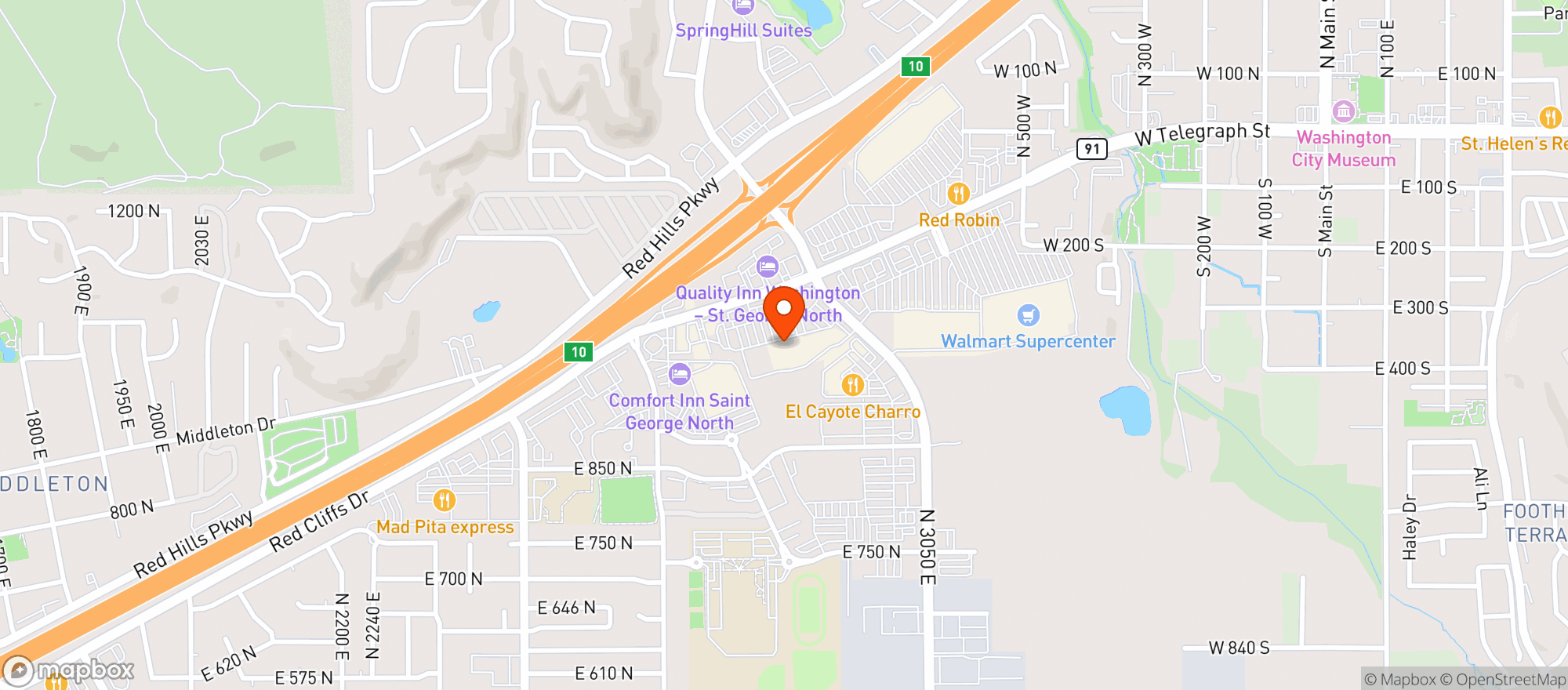 Map showing ALBERTSONS