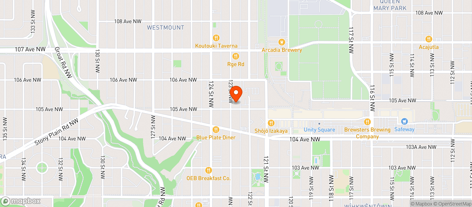 Map showing City Cellars