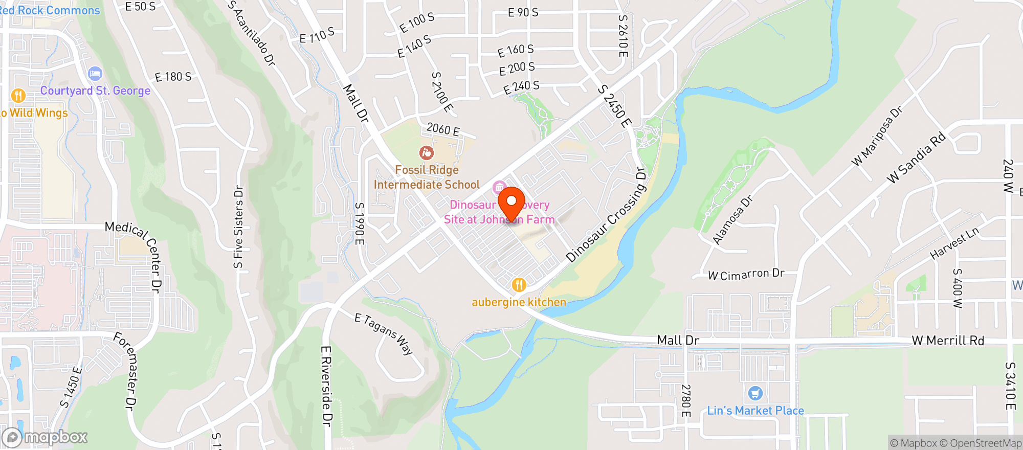 Map showing SMITHS MARKETPLACE