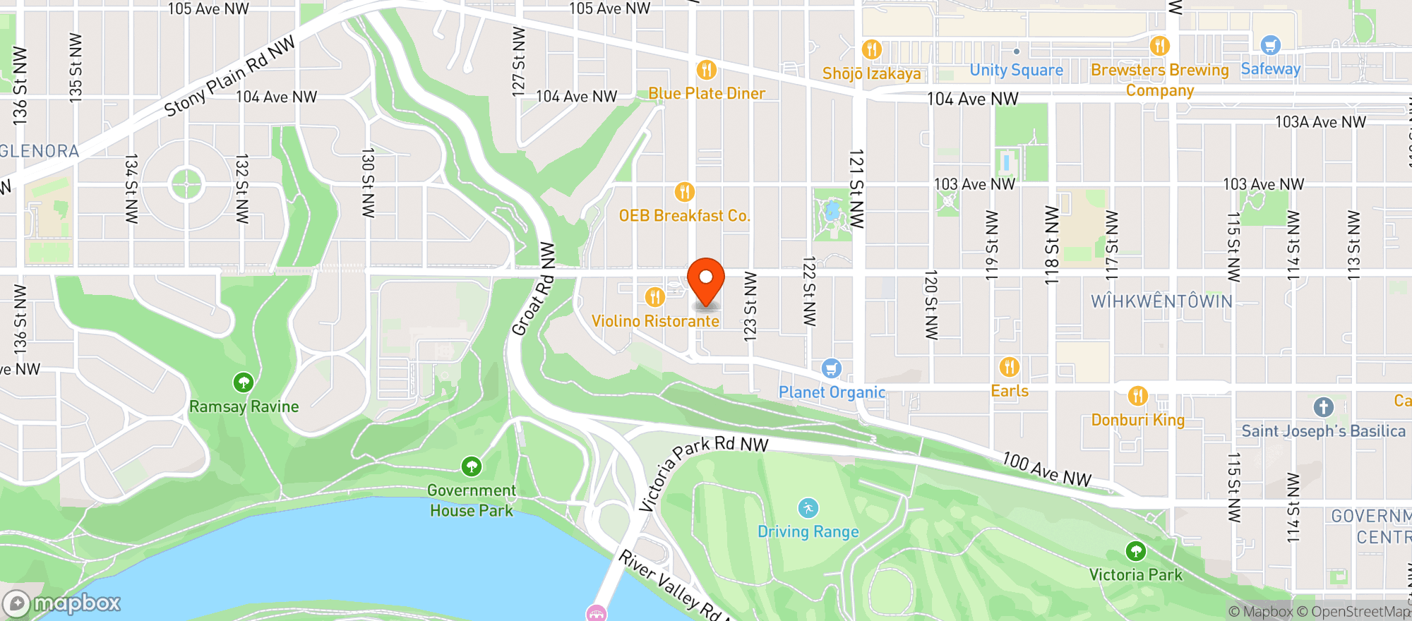 Map showing Browns Crafthouse