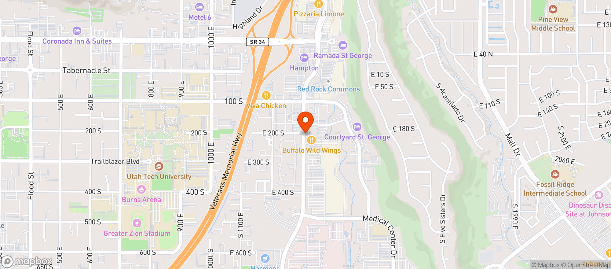 Map showing Target