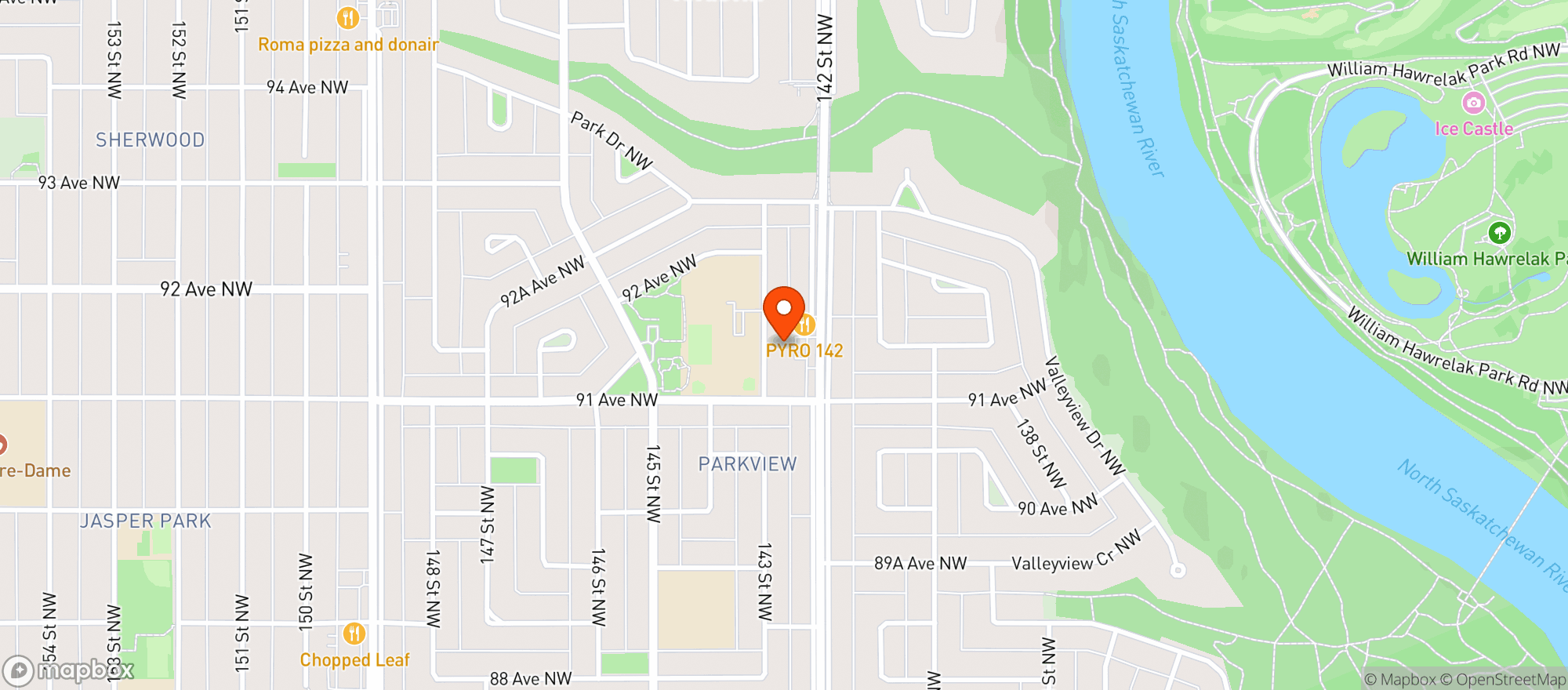 Map showing L'Oca Quality Mkt #2- Edmonton