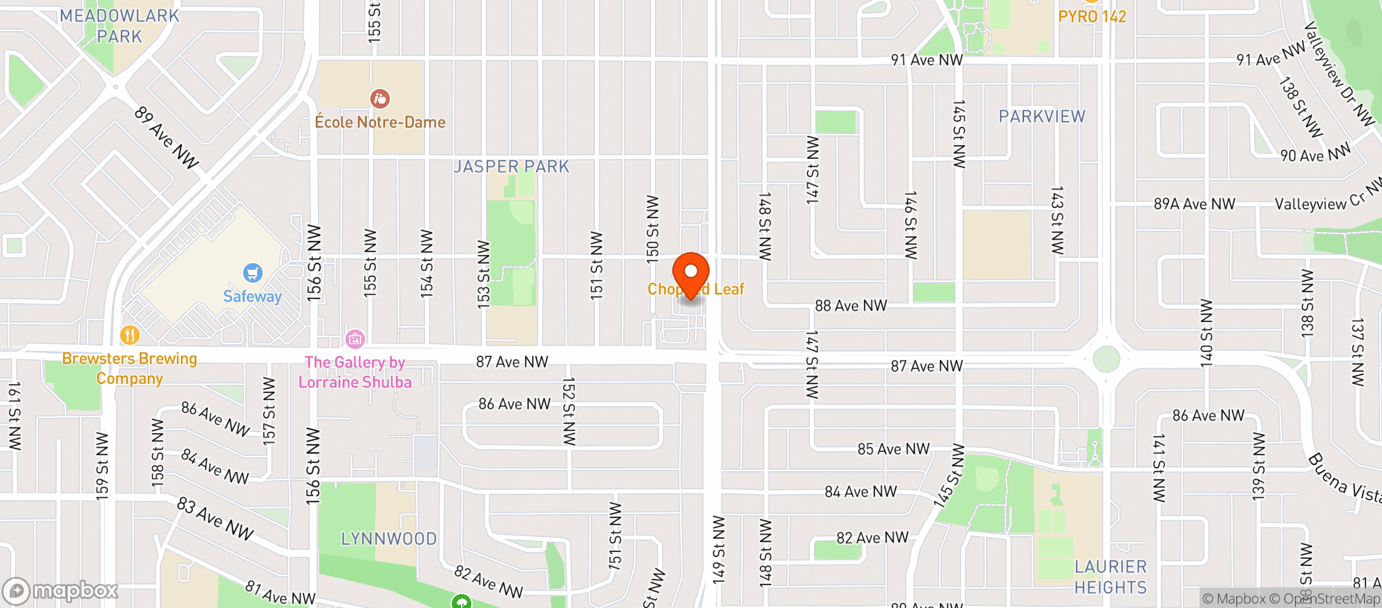 Map showing Bon Ton Bakery