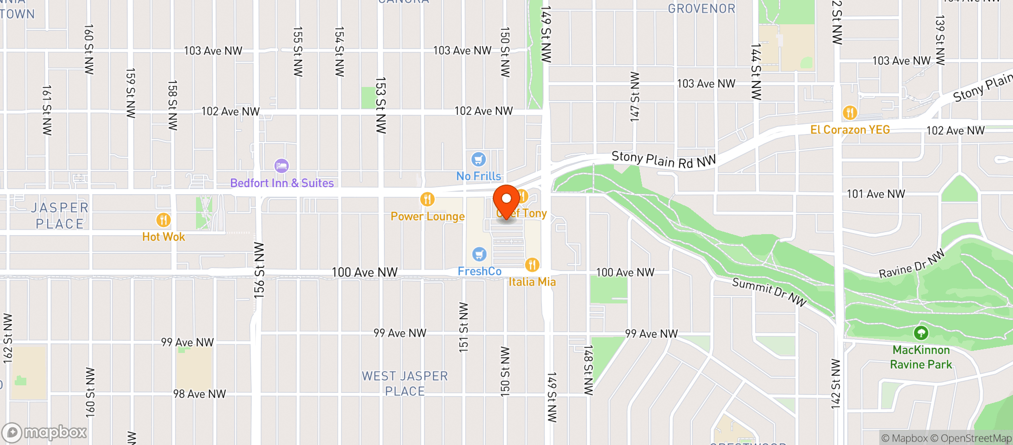 Map showing London Drugs