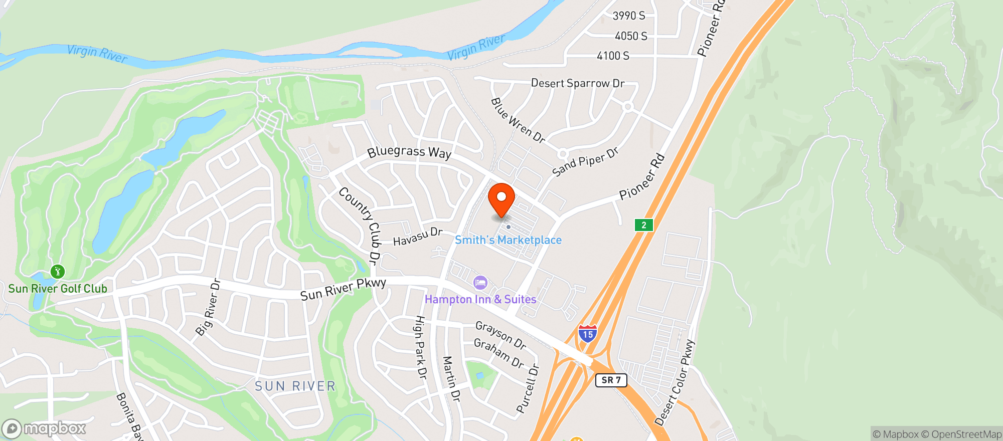 Map showing Smiths Food & Drug (706) - 00280 - Sunriver Smiths Marketplace