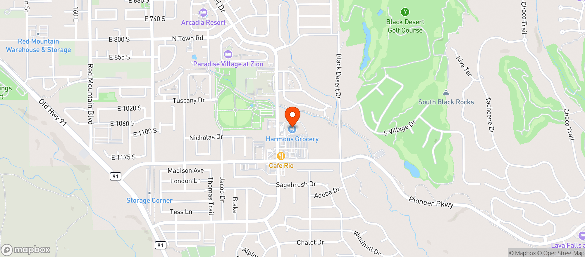 Map showing HARMONS (SANTA CLARA)