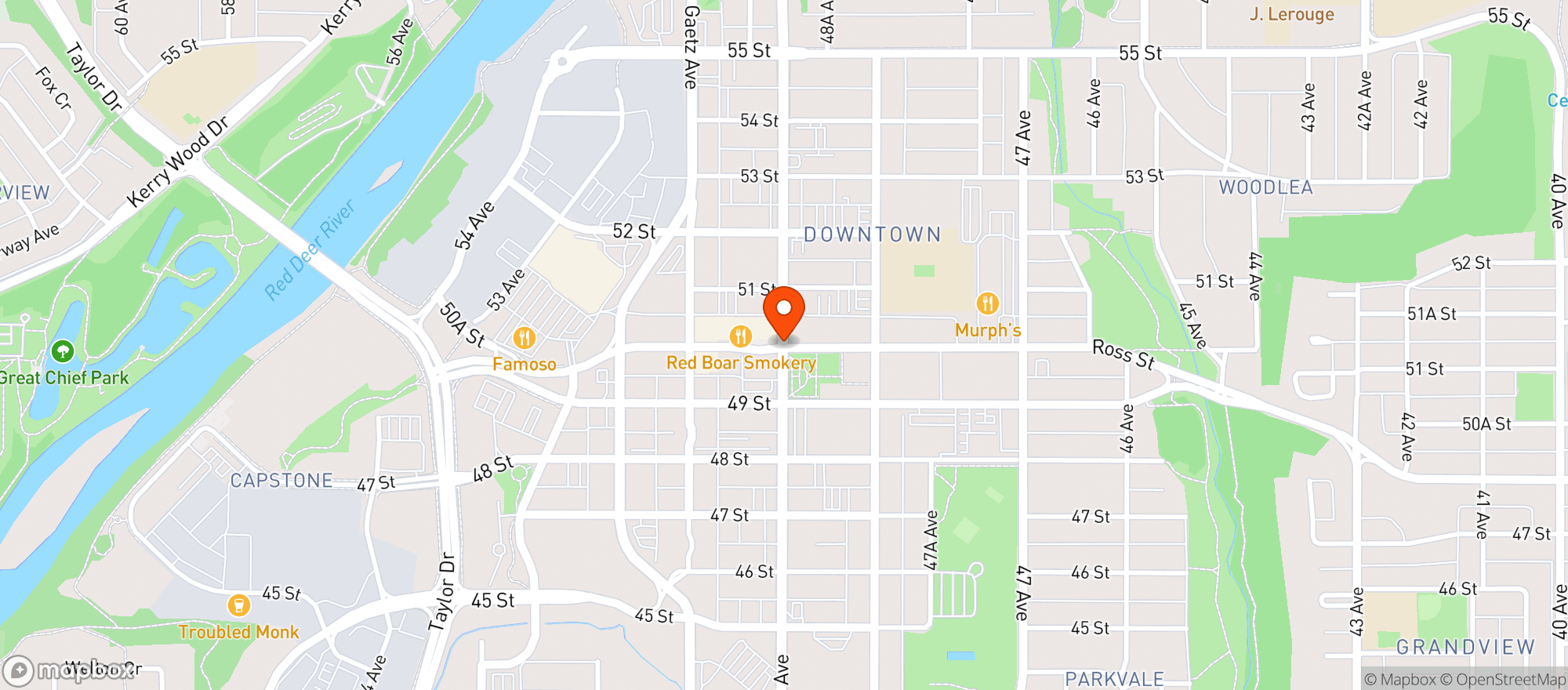 Map showing Super Liquor
