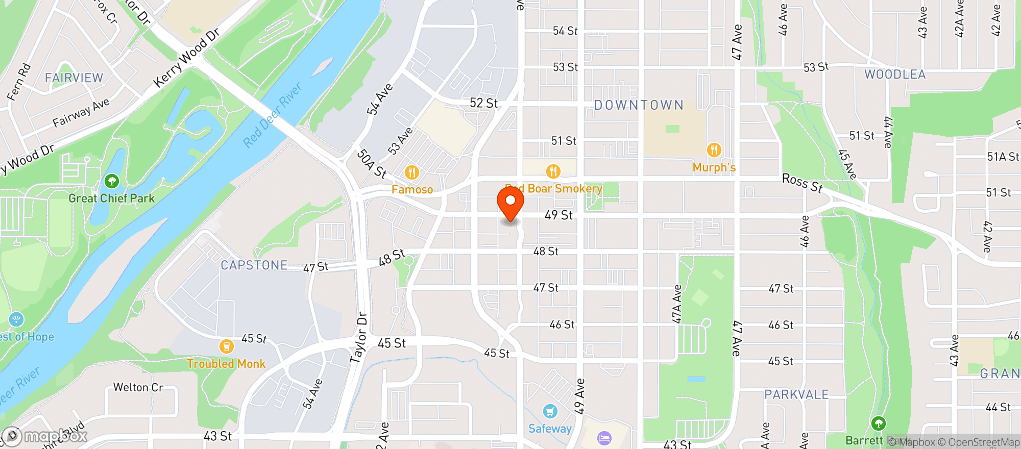 Map showing Scott Block