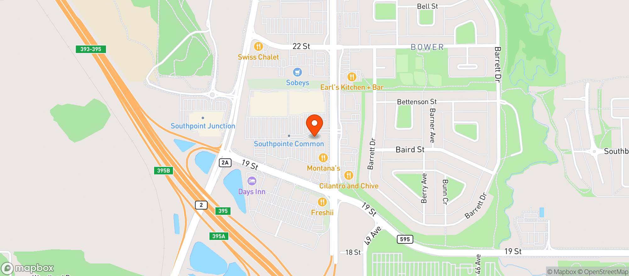 Map showing London Drugs