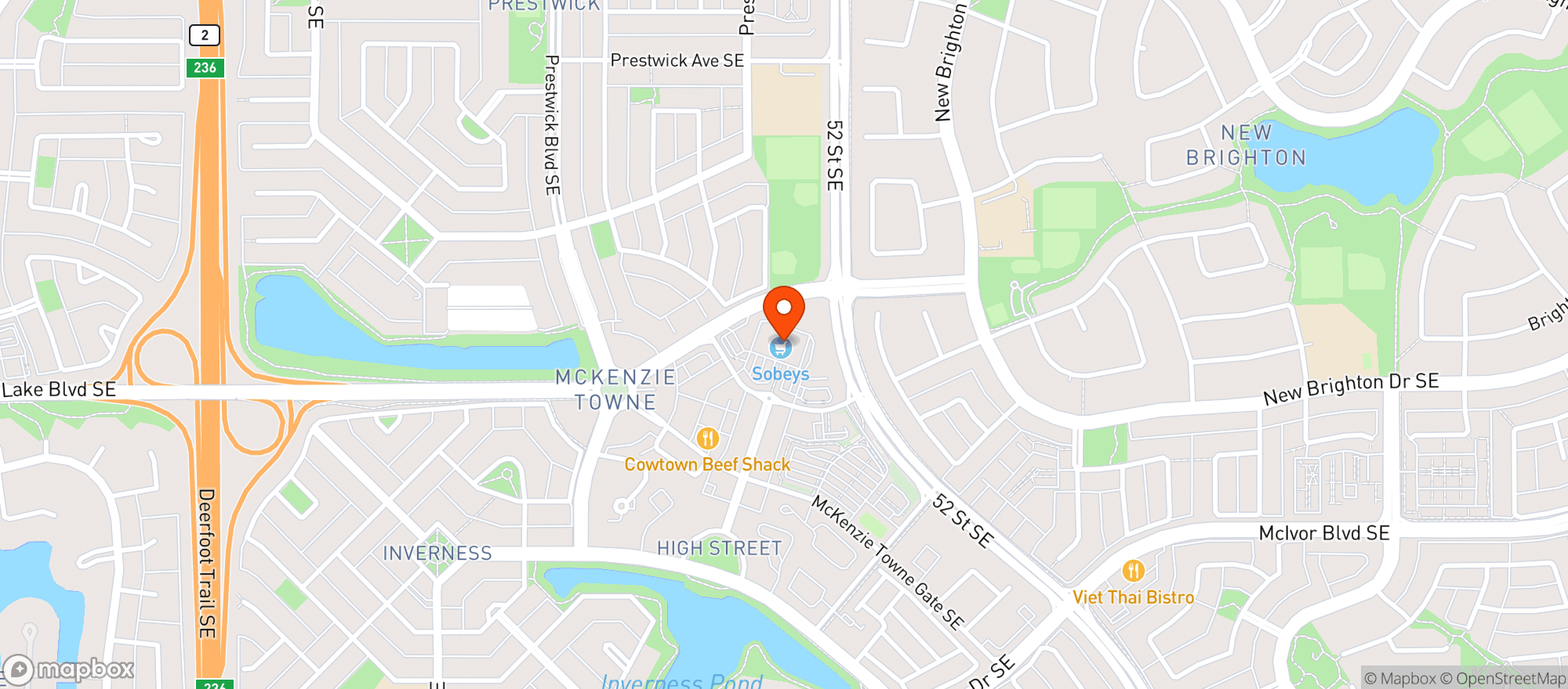 Map showing Sobeys 1141