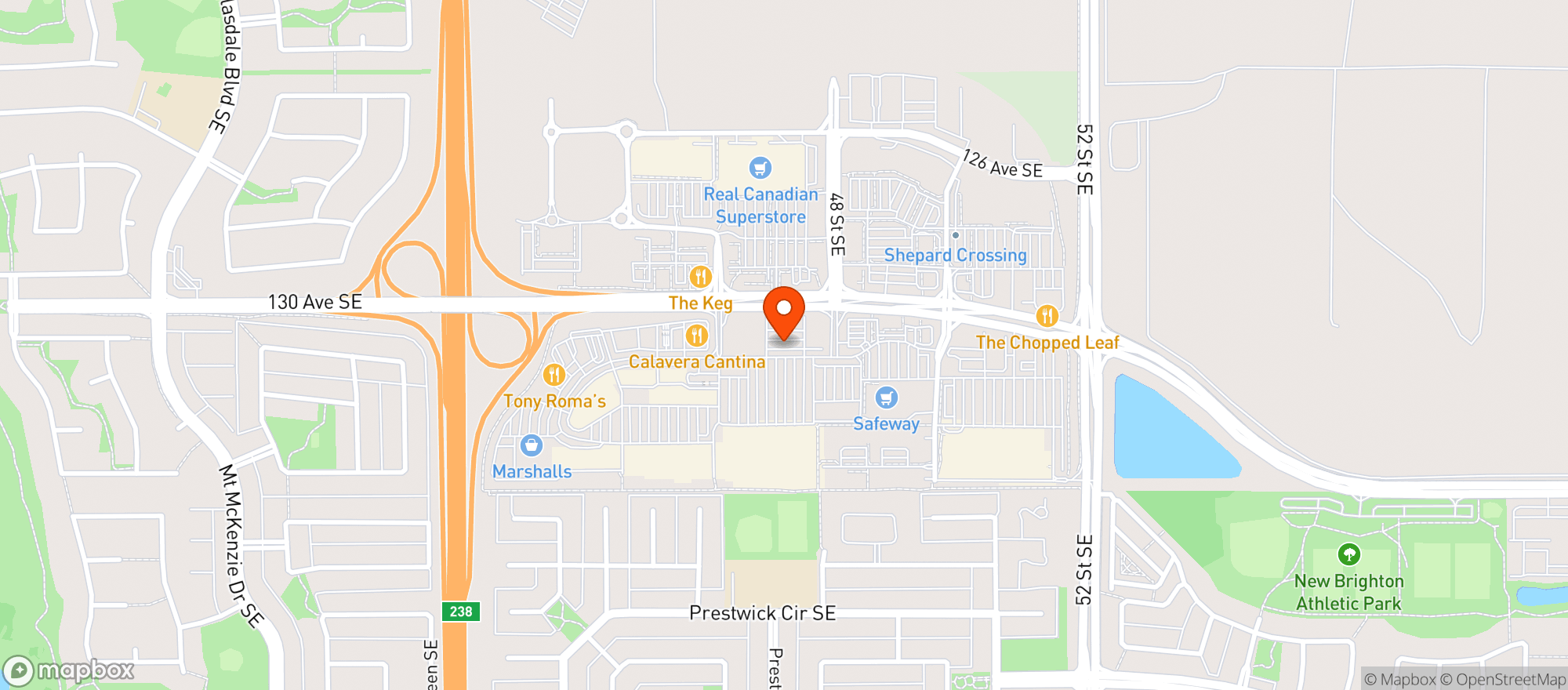 Map showing London Drugs