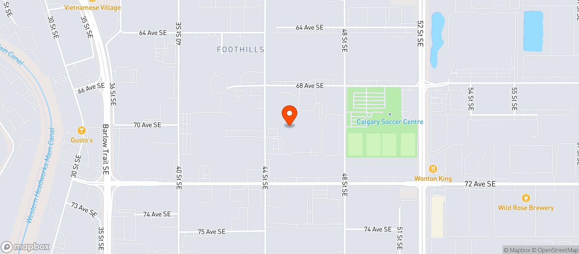 Map showing Associated Grocers