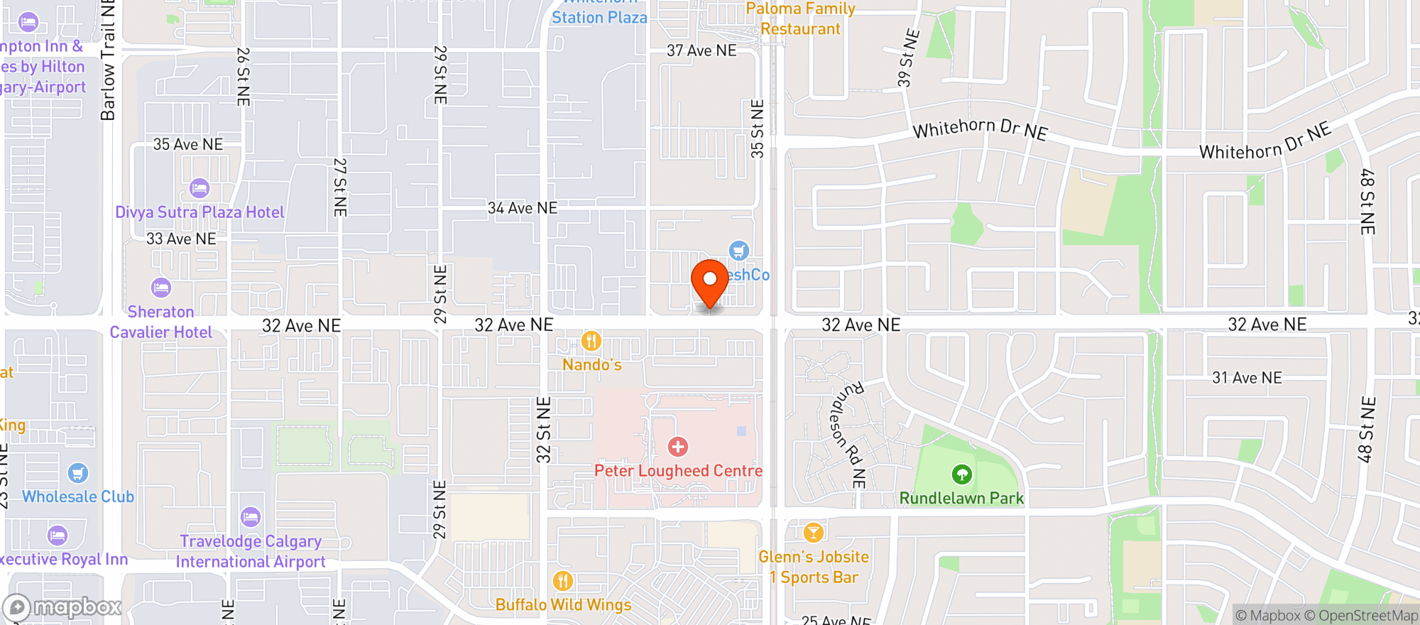 Map showing Safeway 8835