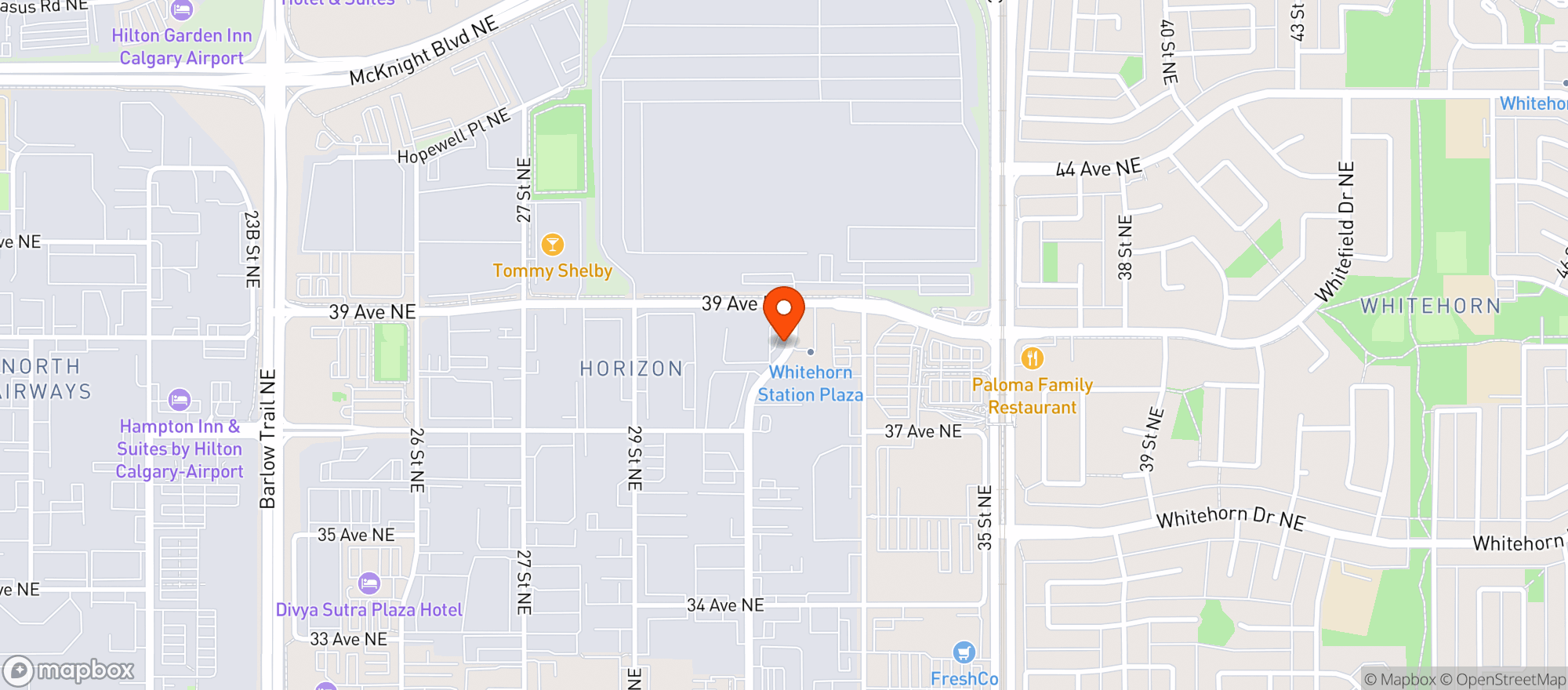 Map showing Community Natural Warehouse