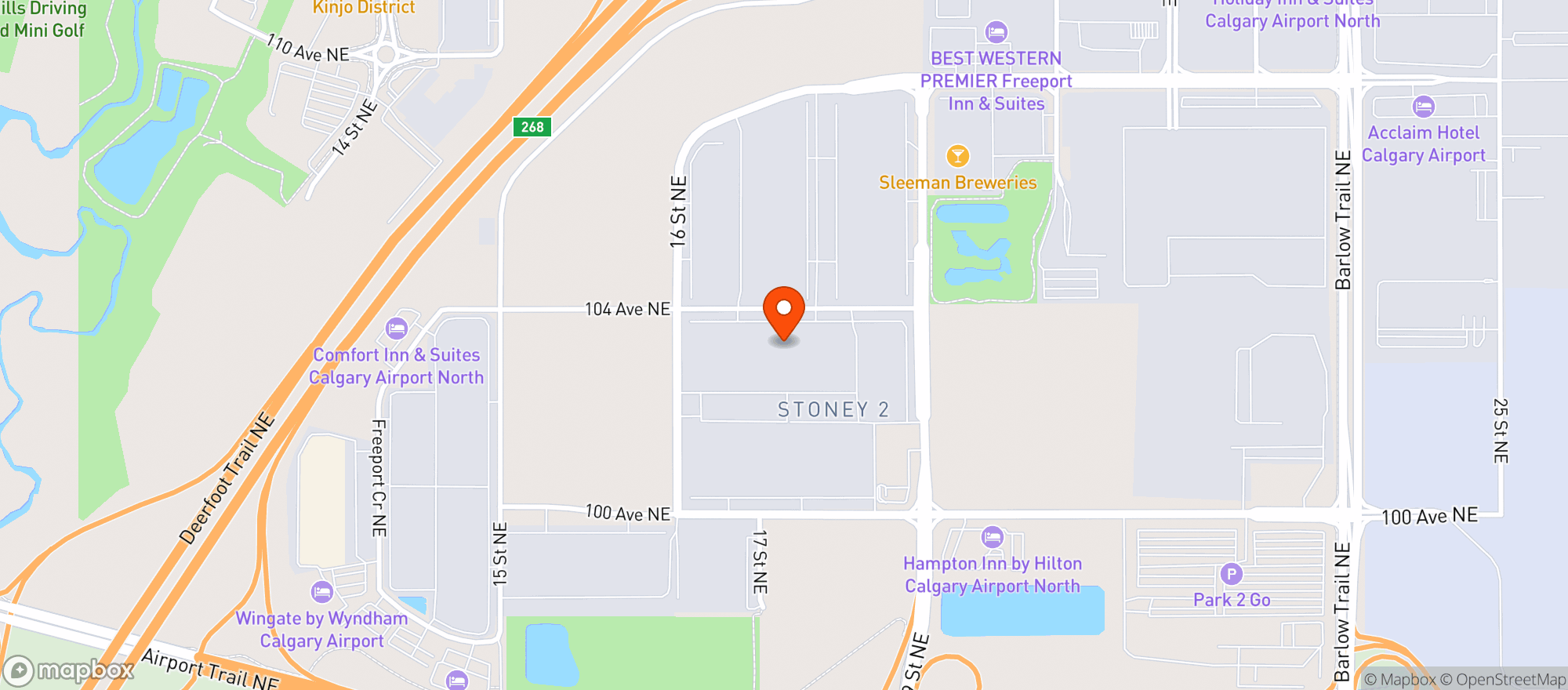 Map showing Well.Ca (Calgary)