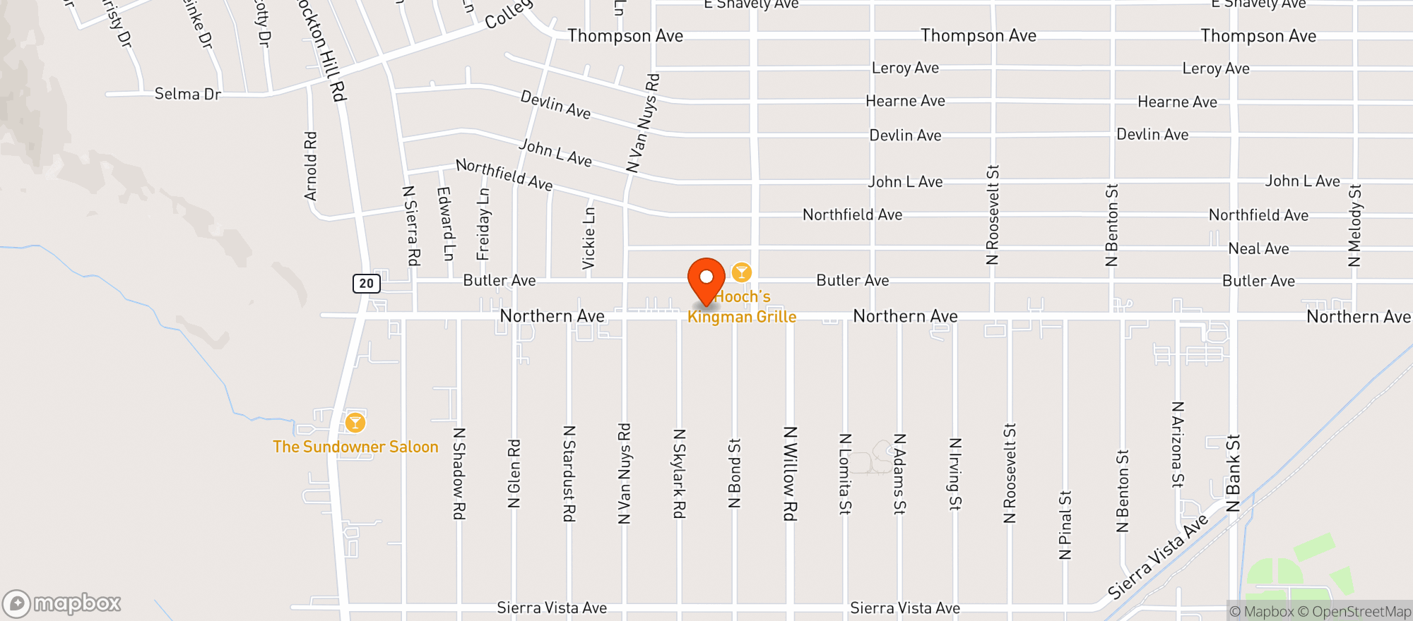 Map showing Up In Smoke Shop