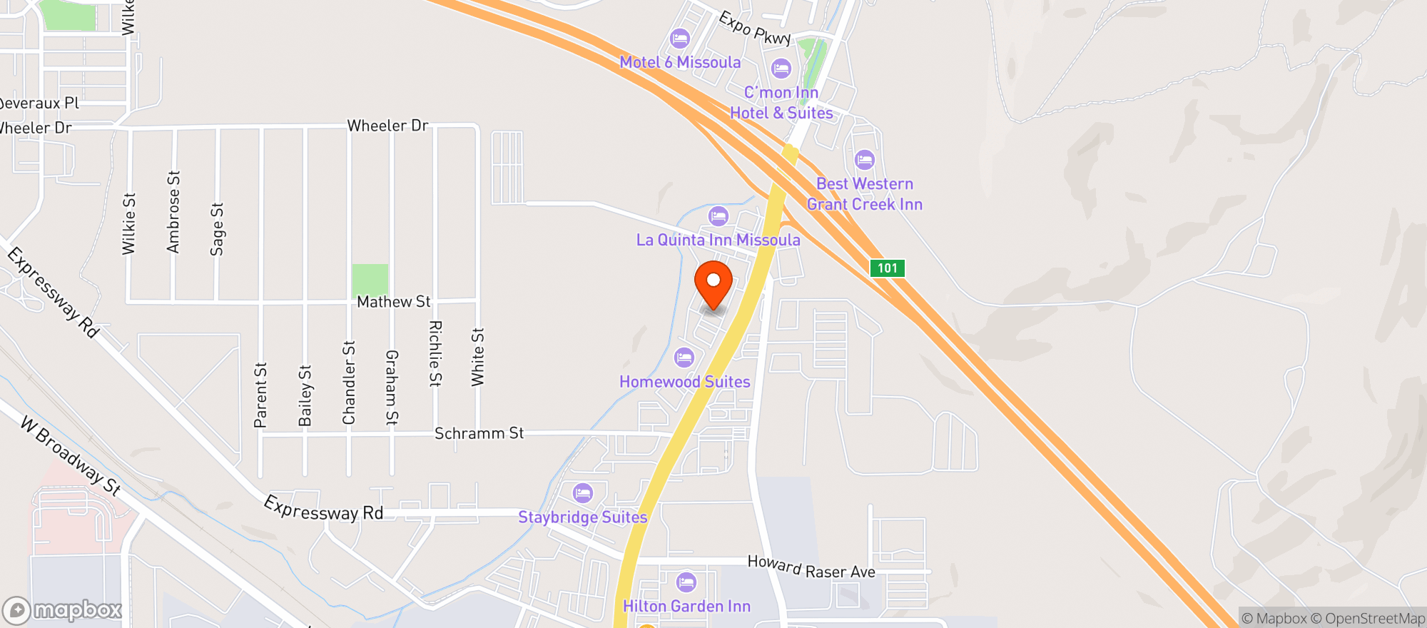 Map showing Magic Diamond Casino